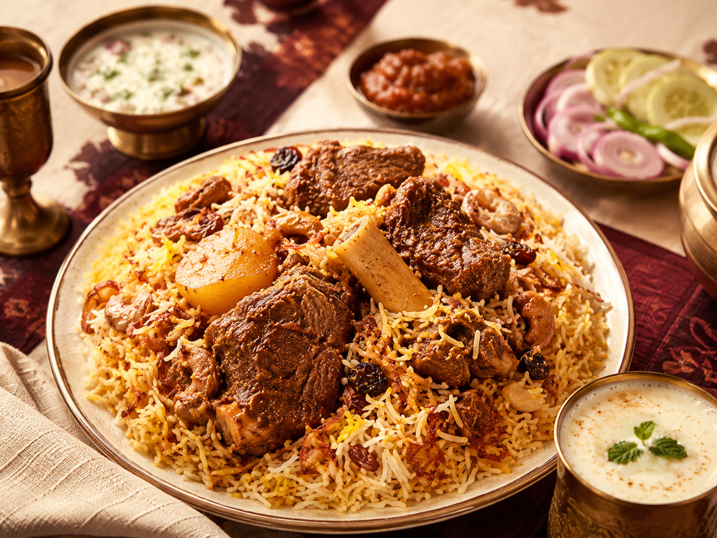 Bangladesh restaurant food spread